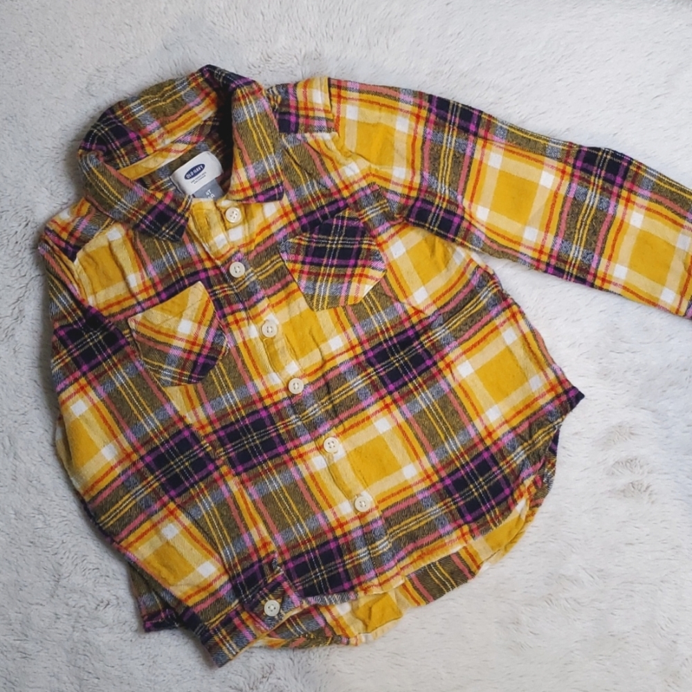 Old Navy plaid flannel 4t